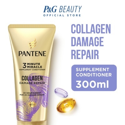 PANTENE 3 Minute Miracle Supplement Conditioner Collagen Damage Repair 300ml