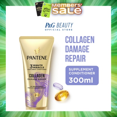 PANTENE - 3 Minute Miracle Supplement Conditioner Collagen Damage Repair 300ml