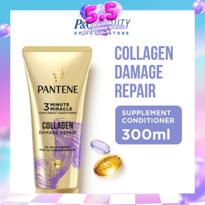 PANTENE - 3 Minute Miracle Supplement Conditioner Collagen Damage Repair 300ml