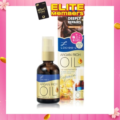 LUCIDO-L Argan Rich Oil Hair Treatment Oil Deep Repair 60ml