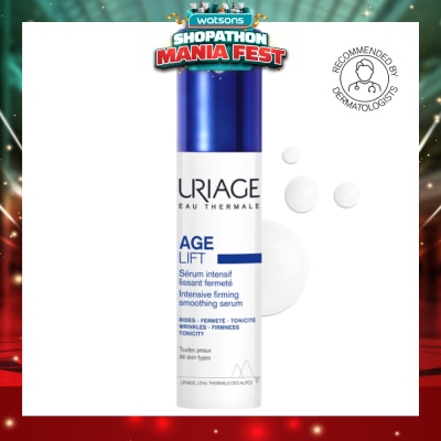 URIAGE - Age Lift Intensive Firming Smoothing Serum (For Firm Skin + Anti Ageing + Anti-Wrinkle + Suitable for All Skin Types) 30ml (Expiry: May`2027)