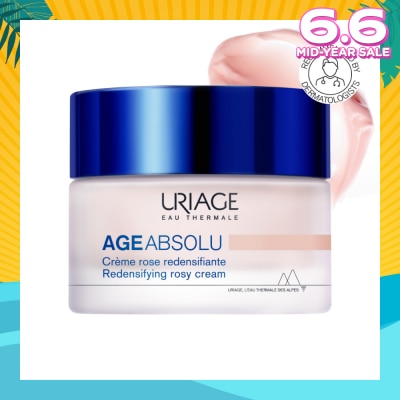 URIAGE Age Absolu Redensifying Rosy Cream (For Firm Skin + Anti Ageing + Anti-Wrinkle + Suitable for All Skin Types) 50ml