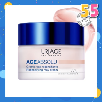 URIAGE Age Absolu Redensifying Rosy Cream (For Firm Skin + Anti Ageing + Anti-Wrinkle + Suitable for All Skin Types) 50ml