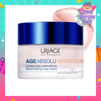 URIAGE Age Absolu Redensifying Rosy Cream (For Firm Skin + Anti Ageing + Anti-Wrinkle + Suitable for All Skin Types) 50ml