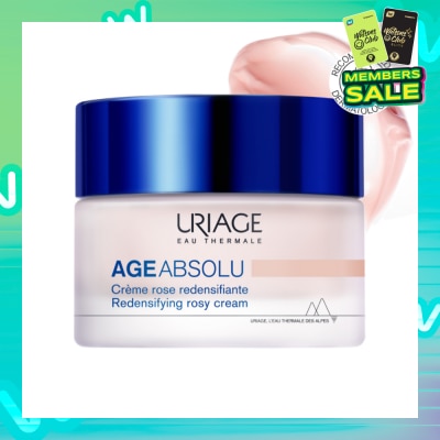 URIAGE Age Absolu Redensifying Rosy Cream (For Firm Skin + Anti Ageing + Anti-Wrinkle + Suitable for All Skin Types) 50ml