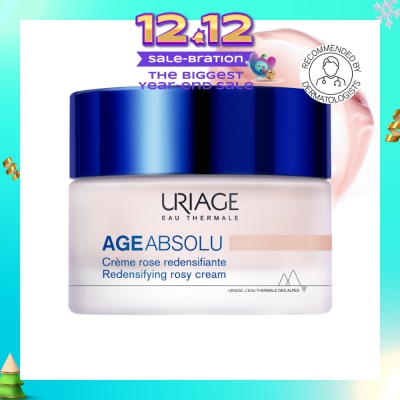 URIAGE Age Absolu Redensifying Rosy Cream (For Firm Skin + Anti Ageing + Anti-Wrinkle + Suitable for All Skin Types) 50ml