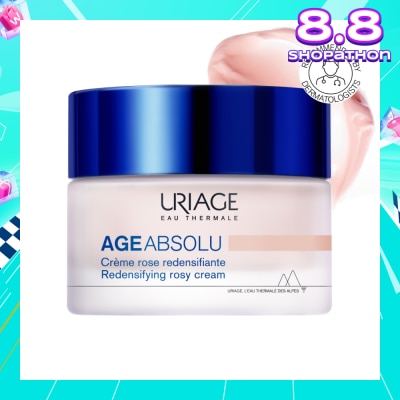 URIAGE Age Absolu Redensifying Rosy Cream (For Firm Skin + Anti Ageing + Anti-Wrinkle + Suitable for All Skin Types) 50ml