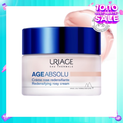 URIAGE Age Absolu Redensifying Rosy Cream (For Firm Skin + Anti Ageing + Anti-Wrinkle + Suitable for All Skin Types) 50ml