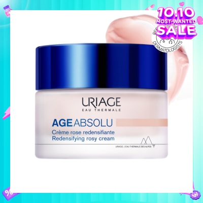 URIAGE Age Absolu Redensifying Rosy Cream (For Firm Skin + Anti Ageing + Anti-Wrinkle + Suitable for All Skin Types) 50ml