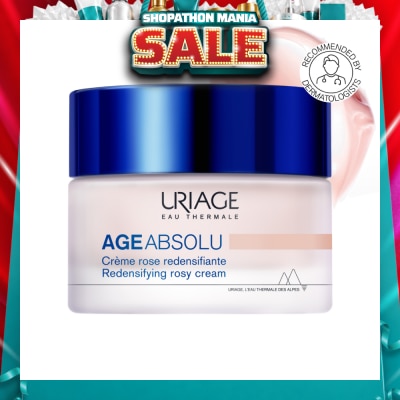 URIAGE - Age Absolu Redensifying Rosy Cream (For Firm Skin + Anti Ageing + Anti-Wrinkle + Suitable for All Skin Types) 50ml
