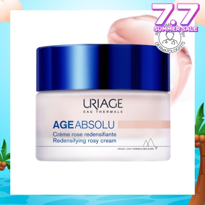 URIAGE Age Absolu Redensifying Rosy Cream (For Firm Skin + Anti Ageing + Anti-Wrinkle + Suitable for All Skin Types) 50ml