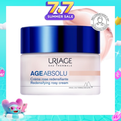 URIAGE - Age Absolu Redensifying Rosy Cream (For Firm Skin + Anti Ageing + Anti-Wrinkle + Suitable for All Skin Types) 50ml