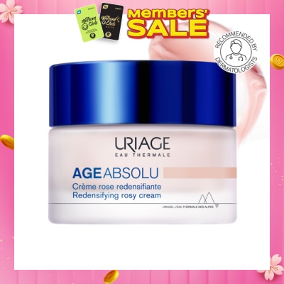 URIAGE Age Absolu Redensifying Rosy Cream (For Firm Skin + Anti Ageing + Anti-Wrinkle + Suitable for All Skin Types) 50ml
