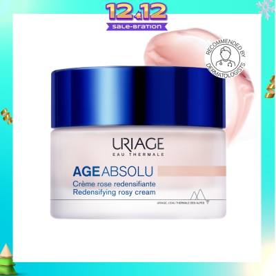 URIAGE Age Absolu Redensifying Rosy Cream (For Firm Skin + Anti Ageing + Anti-Wrinkle + Suitable for All Skin Types) 50ml
