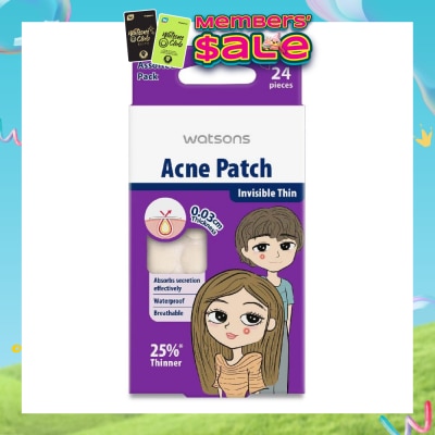 WATSONS - Acne Patch Assorted Pack (0.03cm Thickness, Invisible Thin) 24s