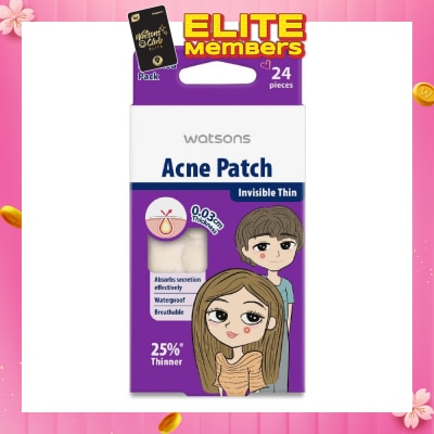 WATSONS Acne Patch Assorted Pack (0.03cm Thickness, Invisible Thin) 24s
