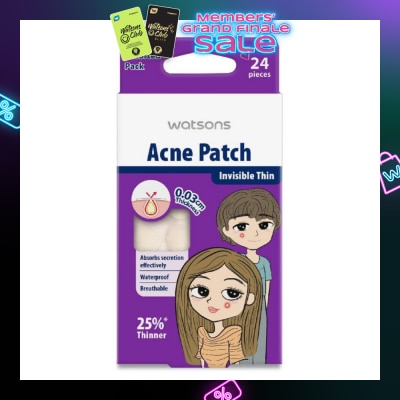 WATSONS Acne Patch Assorted Pack (0.03cm Thickness, Invisible Thin) 24s