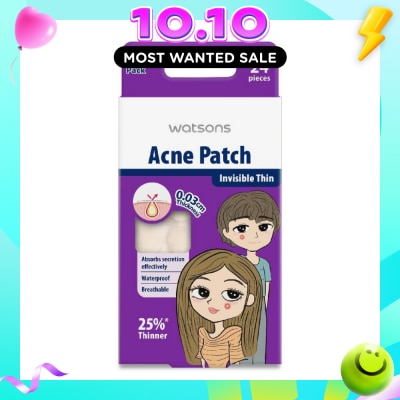 WATSONS Acne Patch Assorted Pack (0.03cm Thickness, Invisible Thin) 24s image