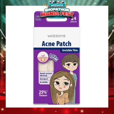 WATSONS - Acne Patch Assorted Pack (0.03cm Thickness, Invisible Thin) 24s