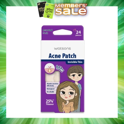 WATSONS - Acne Patch Assorted Pack (0.03cm Thickness, Invisible Thin) 24s