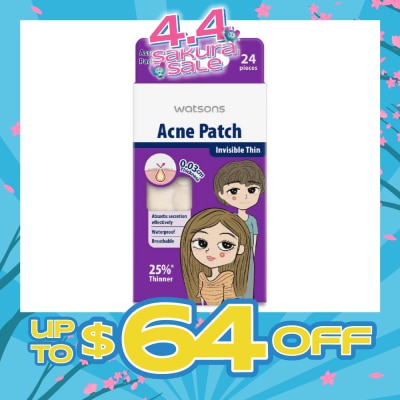 WATSONS - Acne Patch Assorted Pack (0.03cm Thickness, Invisible Thin) 24s