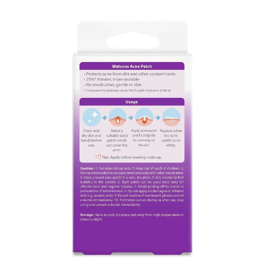 Acne Patch Assorted Pack (0.03cm Thickness, Invisible Thin) 24s