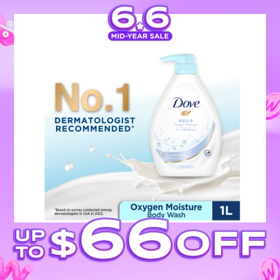 DOVE - Oxygen Moisture Body Wash 1L