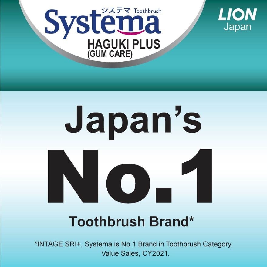 Haguki Plus Toothbrush Ultra Soft (High Density + Super-Tapered Soft & Slim Bristles) 1s