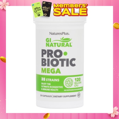 NATURE'S PLUS [CNY] GI Natural Probiotic Mega 120 Billion CFU Dietary Supplement Capsule 30s