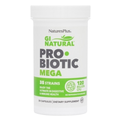 NATURE'S PLUS [CNY] GI Natural Probiotic Mega 120 Billion CFU Dietary Supplement Capsule 30s