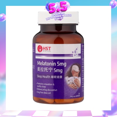 HST - Melatonin 5mg Vegi Capsule 30s