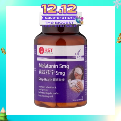 HST Melatonin 5mg Vegi Capsule 30s (Expiry: Feb`2026)