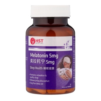 HST Melatonin 5mg Vegi Capsule 30s (Expiry: Feb`2026)
