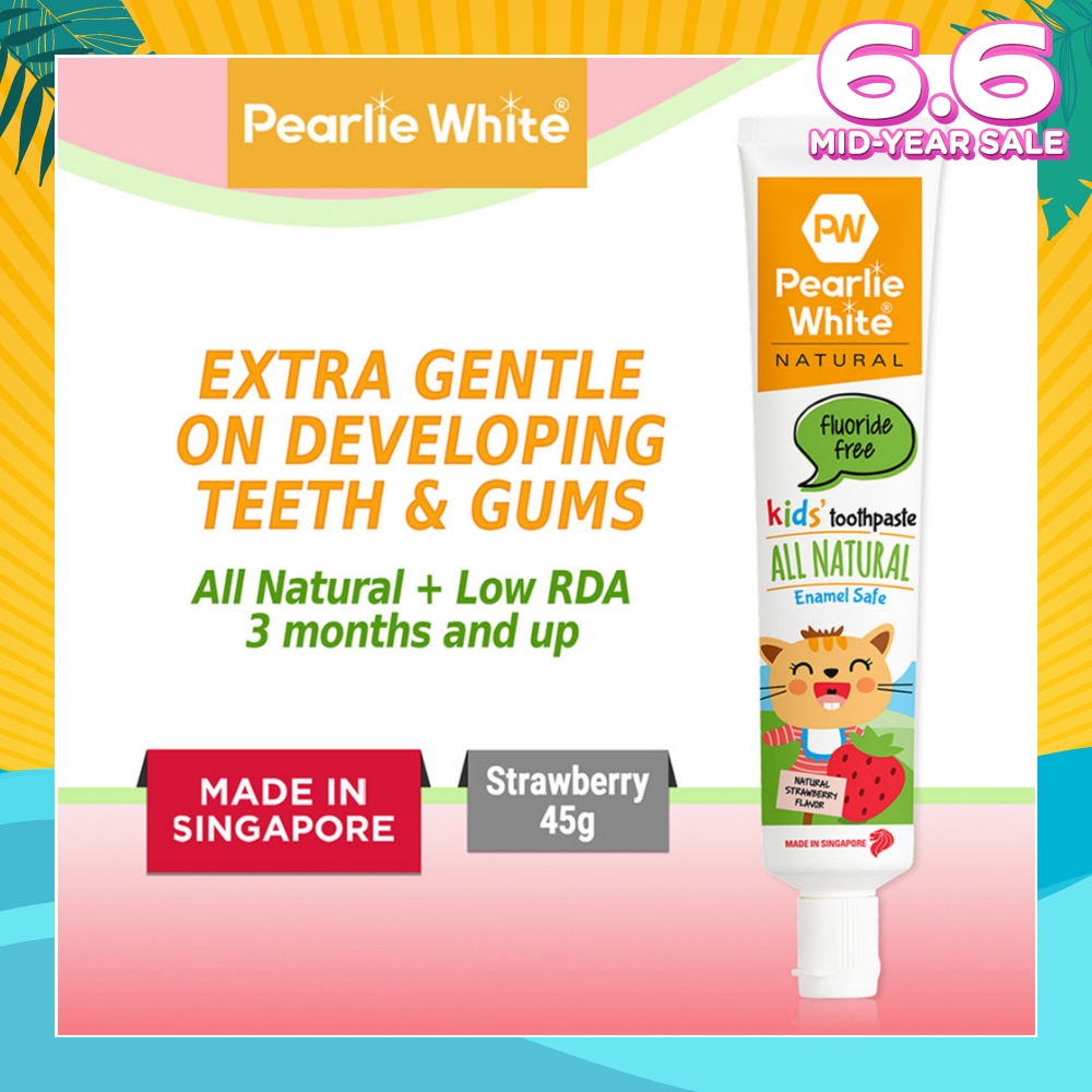 All Natural Enamel Safe Kids' Toothpaste Fluoride Free 45g