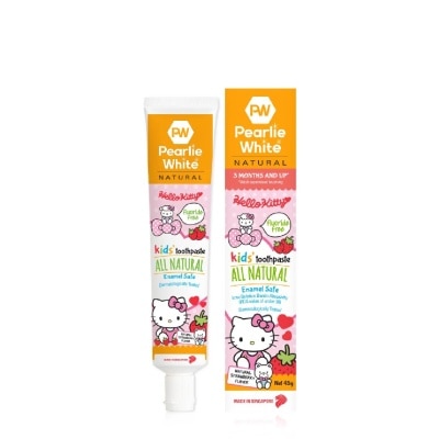 PEARLIE WHITE® All Natural Enamel Safe Kids' Toothpaste Fluoride Free 45g