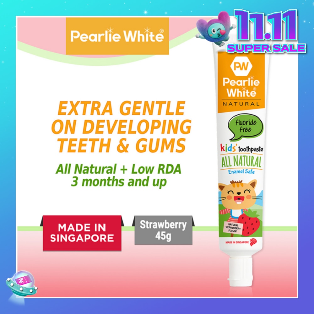 All Natural Enamel Safe Kids' Toothpaste Fluoride Free 45g