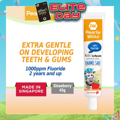 PEARLIE WHITE® - Enamel Safe Kids' Toothpaste with Fluoride 45g