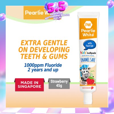 PEARLIE WHITE® - Enamel Safe Kids' Toothpaste with Fluoride 45g