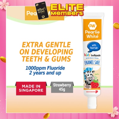PEARLIE WHITE® Enamel Safe Kids' Toothpaste with Fluoride 45g