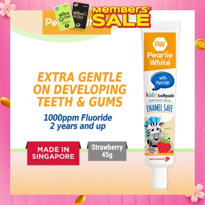 PEARLIE WHITE® Enamel Safe Kids' Toothpaste with Fluoride 45g