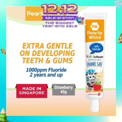 PEARLIE WHITE® Enamel Safe Kids' Toothpaste with Fluoride 45g