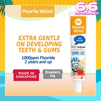 PEARLIE WHITE® Enamel Safe Kids' Toothpaste with Fluoride 45g