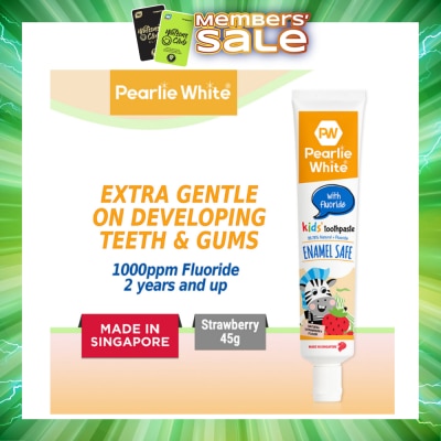 PEARLIE WHITE® - Enamel Safe Kids' Toothpaste with Fluoride 45g