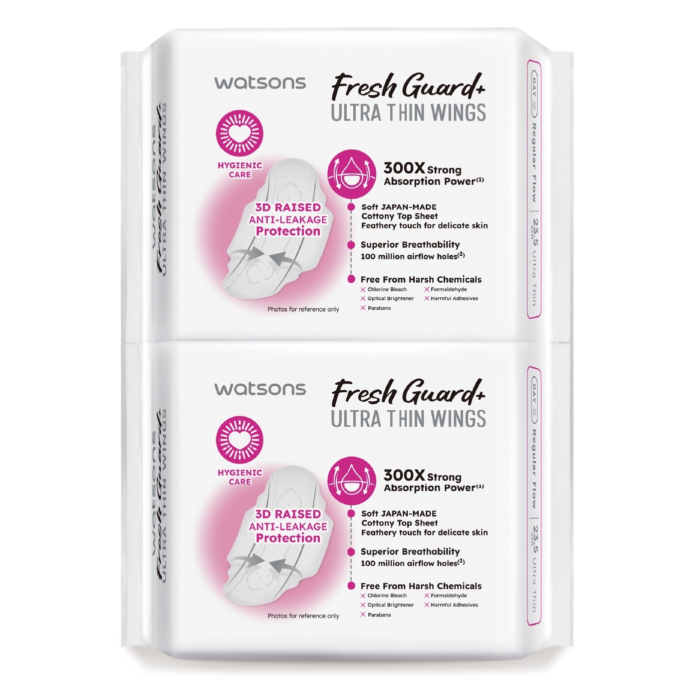 Fresh Guard+ Ultra Thin Wings Sanitary Pad 23.5cm TwinPack 16s x 2
