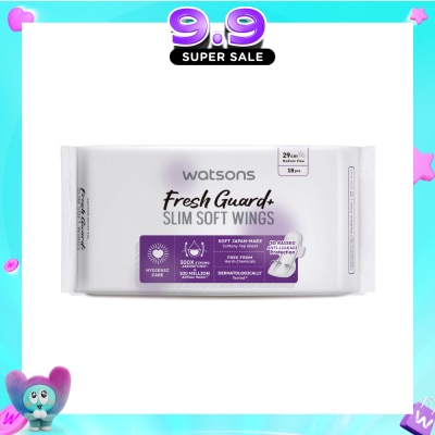 WATSONS - Fresh Guard+ Slim Soft Wings Sanitary Pad 29cm 18s image