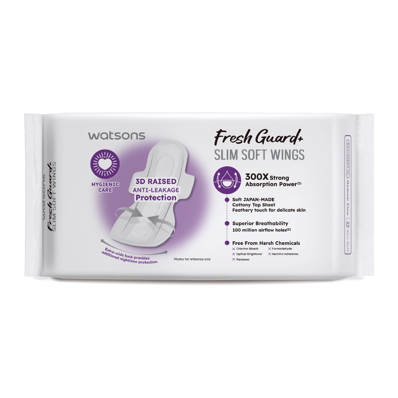 Fresh Guard+ Slim Soft Wings Sanitary Pad 29cm 18s