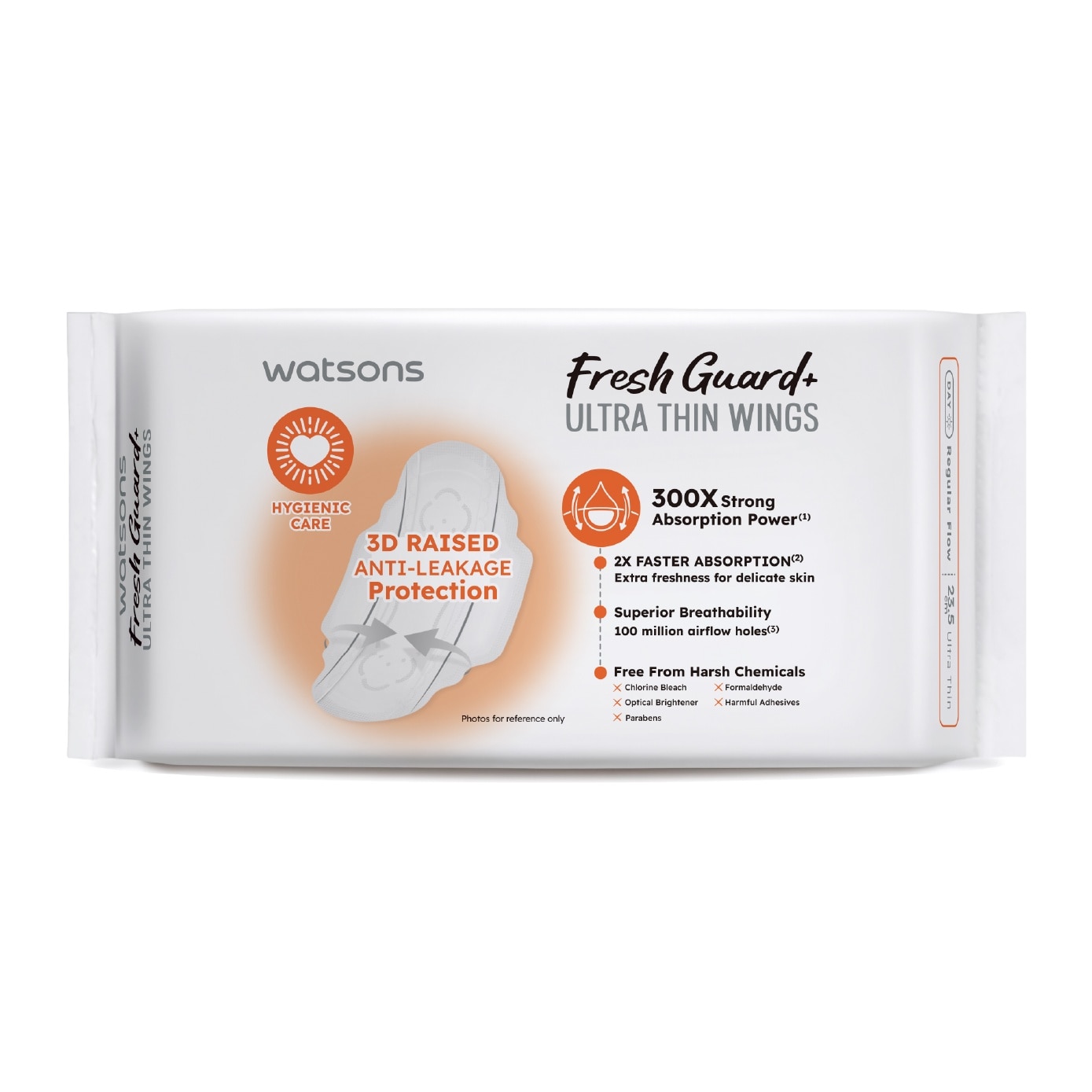 Fresh Guard+ Ultra Thin Wings Sanitary Pad 23.5cm 24s