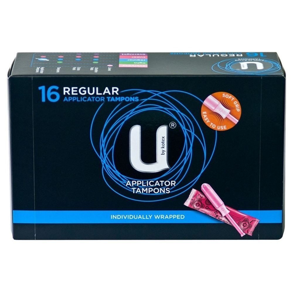 U Applicator Tampon Regular Individually Packed 16s