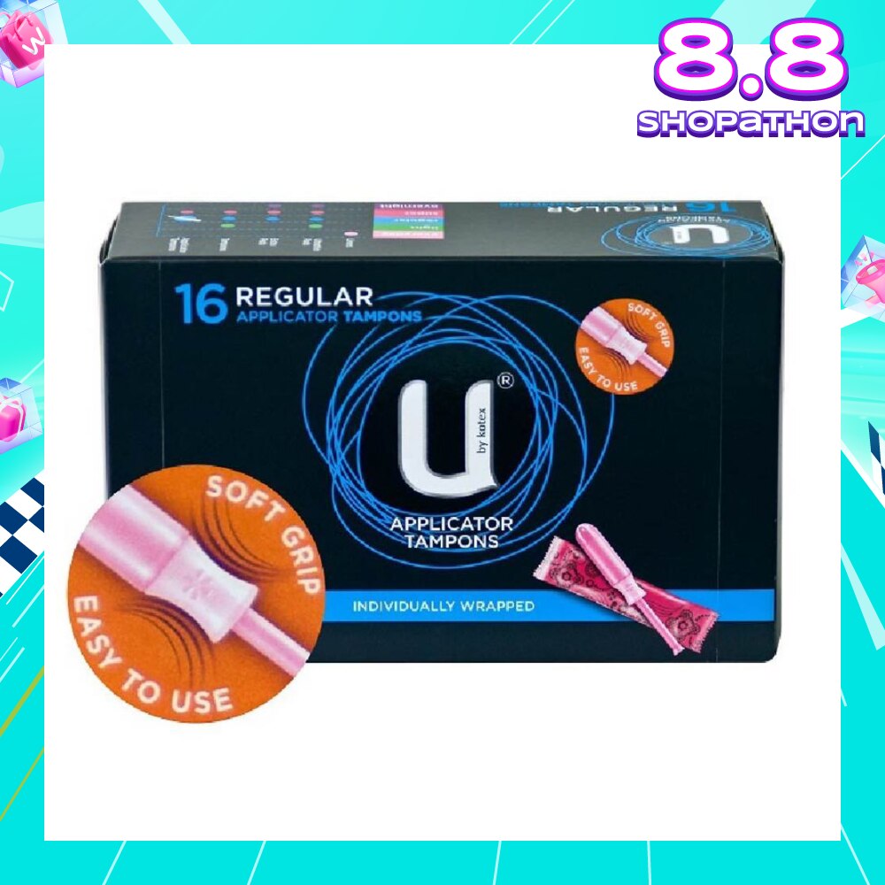 U Applicator Tampon Regular Individually Packed 16s