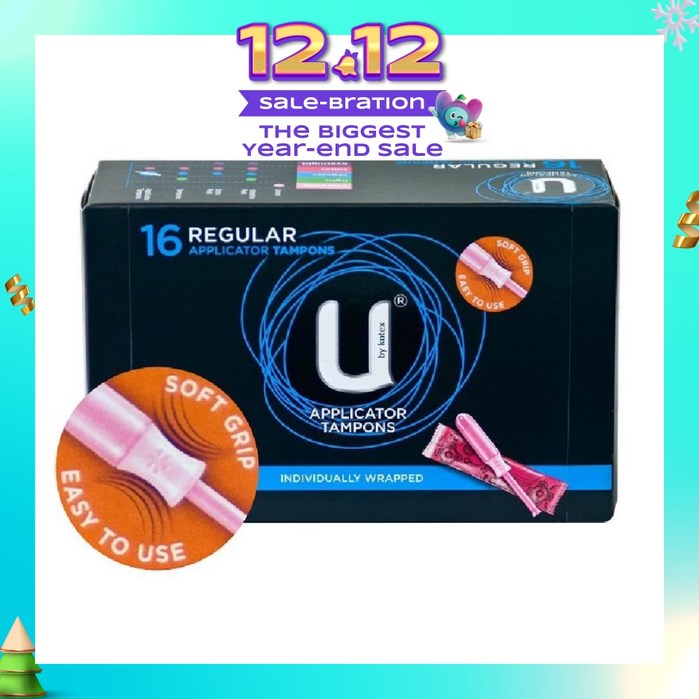 U Applicator Tampon Regular Individually Packed 16s